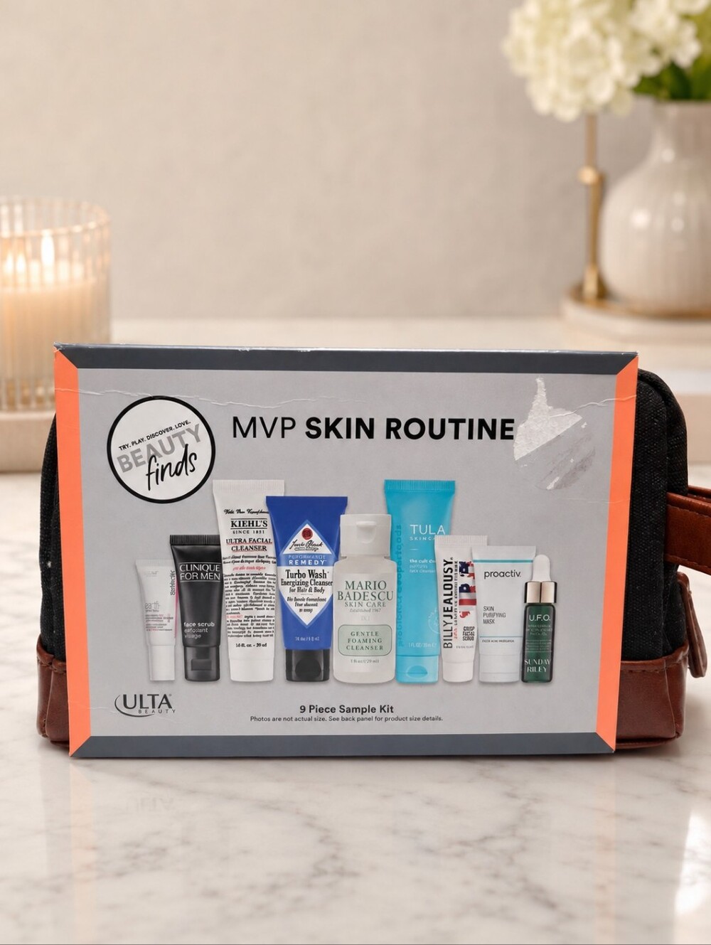 Ulta Beauty Finds MVP Skin Routine 9-Piece Men’s Skincare Kit + Bag
